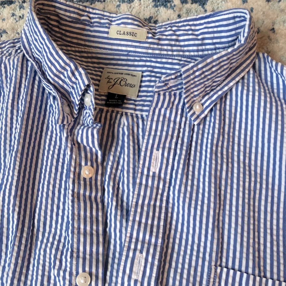 Seersucker Button Down